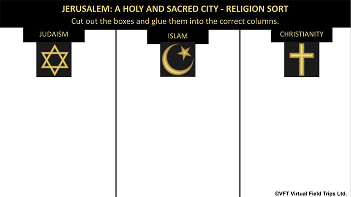 Jerusalem - Religion Sorting Activity_400px