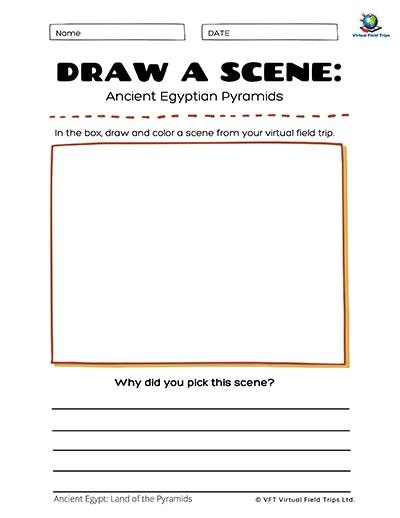 Draw a Scene Ancient Egyptian Pyramids_400px